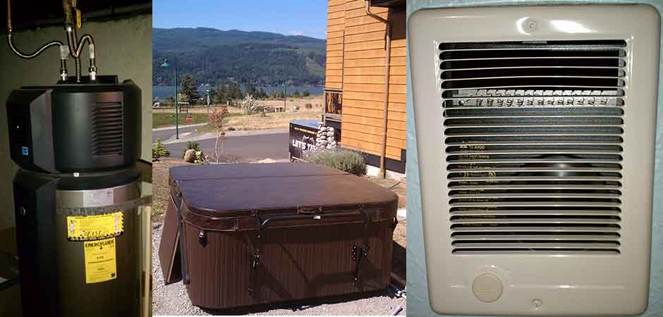 NEW CIRCUITS, Water Heater, Hot Tub, Electric Heater